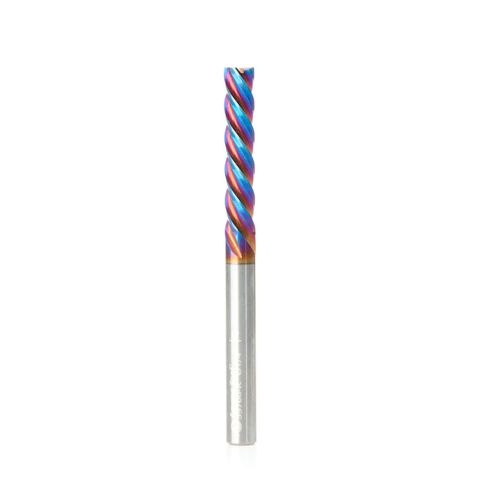 Amana Tool 59706-K SC Spektra Extreme Tool Life Coated Spiral Plunge 1/4 Dia x 1-1/4 CH x 1/4 SHK 3 Inch Long Down-Cut 4