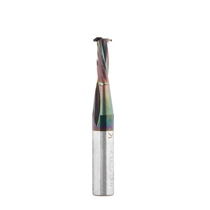 Amana Tool 59740 CNC Solid Carbide Spiral Diamond-Like Carbon (DLC) Coated 9.8mm Dia x 23mm Cut Height x 12mm Shank Lame