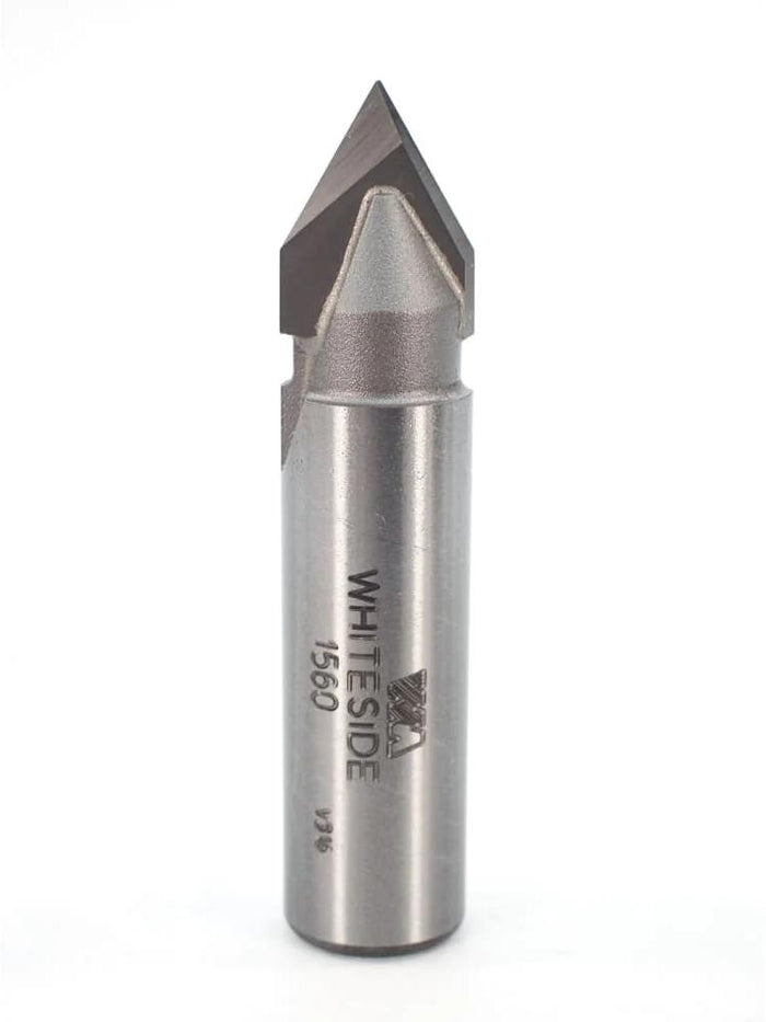 Whiteside 1560 60° V-Groove Bit - 1/2" CD x 1/2" Shank - official product photo