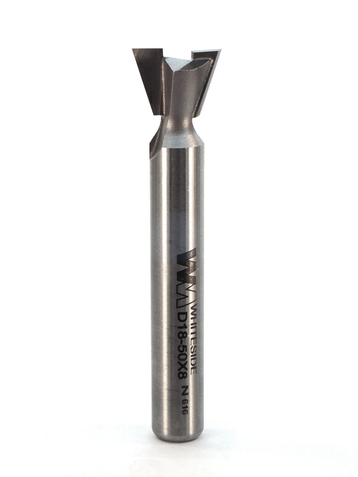 Whiteside D18-50X8 18° Dovetail Bit - 8mm Shank - official product photo