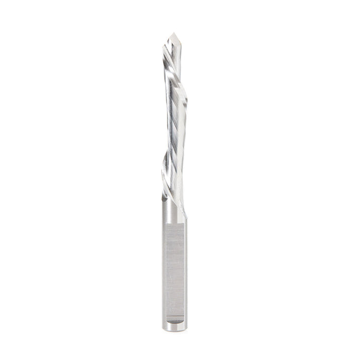 Amana Tool HSS1707 High Speed Steel (HSS) 32° HelixSingle Flute 1/2 D x 2-1/2 CH x 1/2 SHK x 5-1/2 Inch Long Down-Cut Do