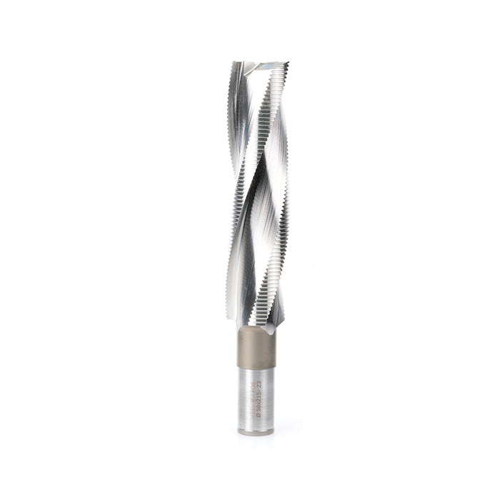 Amana Tool HSS1804 High Speed Steel (HSS) Spiral 3 Flute with Chipbreaker 50mm Dia x 215mm Cut Height x 30mm Shank x 295