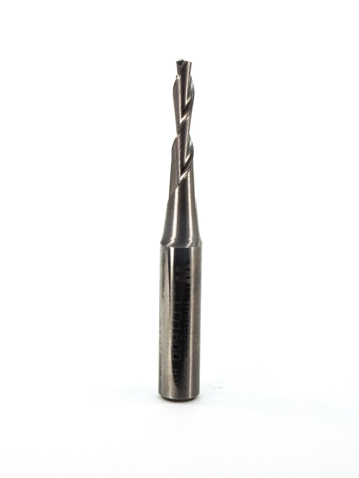 Whiteside LD1600 Left Hand Down Cut Spiral - 1/8" CD x 1/2" CL x 1/4" Shank - official product photo