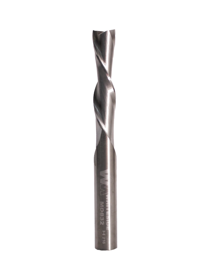 Whiteside MD832 Metric Down Cut Spiral - 1 1/4" CL x 8mm Shank - official product photo