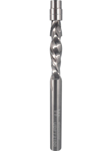 Fraise à copier hélicoïdale Whiteside UDFT2100 à coupe ascendante/descendante - diamètre de coupe 1/4″ x longueur de coupe 1″ x queue 1/4″