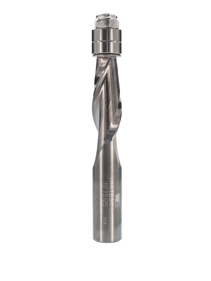 Whiteside RFT5125 Spiral Flush Trim Up Cut - 1/2" CD x 1 1/4" CL x 1/2" Shank - official product photo