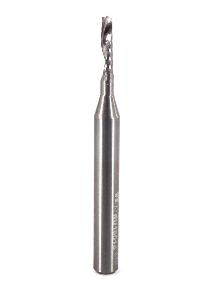 Whiteside RU1601A O-Flute Up Cut Spiral - 1/8" CD x 1/2" CL x 1/4" Shank - official product photo