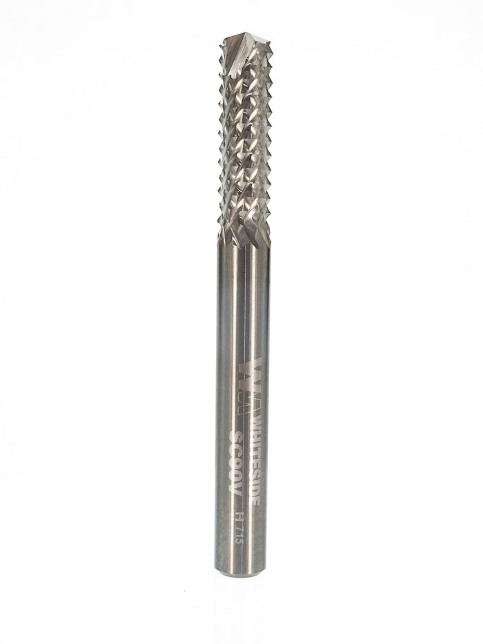 Whiteside SC90V Solid Carbide Fiberglass - 1/4" CD x 3/4" CL x 1/4" Shank - official product photo
