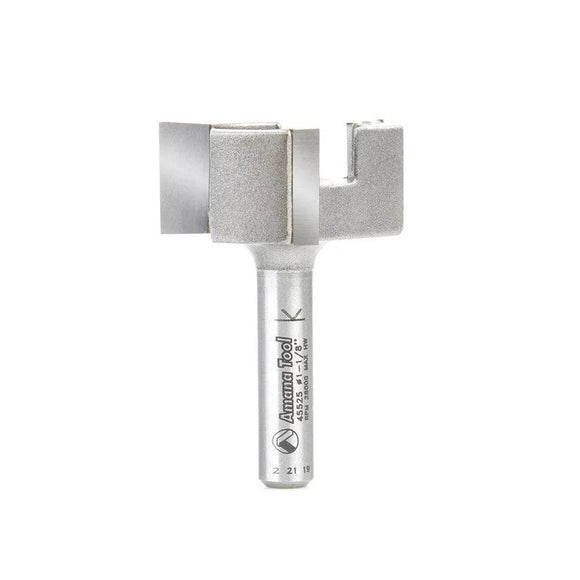 Amana - 45525 - Surface de spoilboard à pointe en carbure, feuillure, coupe-mouche, niveleur de dalle, raboteuse de surface et aplatissement