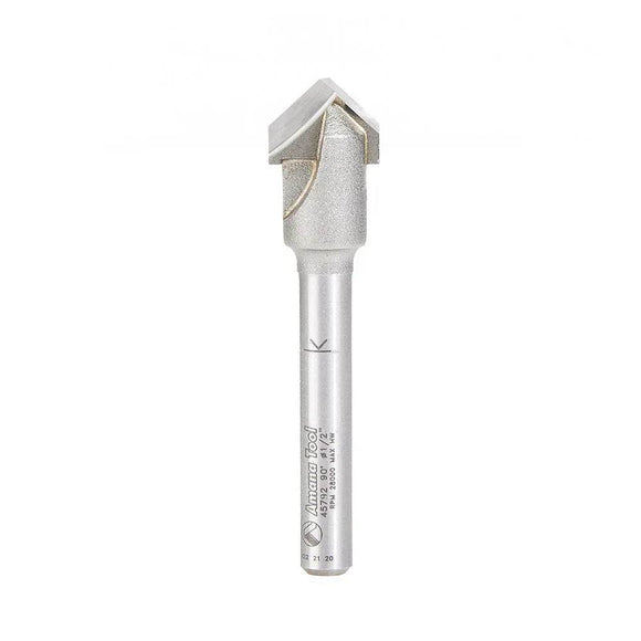 Amana Tool 45792 - Carbide Tipped Double Edge Folding V-Groove Cutter, 90° .090 V for ACM, 1/4