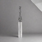 Amana Tool 46200-DLC Solid Carbide Spiral Plunge - 1/8 Dia x 1/2 x 1/4 Inch Shank x 2 Inch Long Down-Cut - CNC Router Store