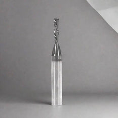 Amana Tool 46200-DLC Solid Carbide Spiral Plunge - 1/8 Dia x 1/2 x 1/4 Inch Shank x 2 Inch Long Down-Cut - CNC Router Store