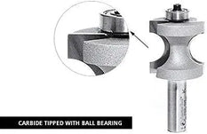 Amana Tool - 51565 Carbide Tipped Bullnose 1/16 Radius x 5/8 Dia x 1/2 x 1/4" Shank - CNC Router Store