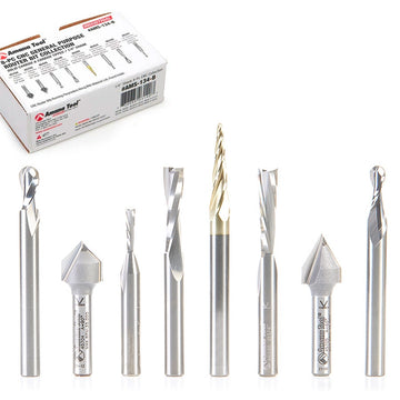 Amana Tool AMS-134 8Pc General Purpose CNC 1/4″Sk