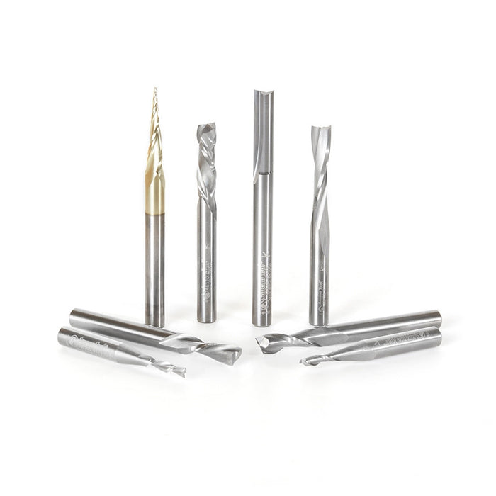 Amana Tool AMS-137 8Pc CNC Collection 1/4 Shk Set - CNC Router Store