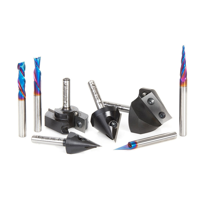 Amana Tool AMS-179 8Pc CNC Advance Set - CNC Router Store