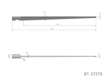 BFT Knife Blade - BT-572115 - Compatible with MultiCam, AXYZ