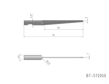 BT-572050 - Round Shank Knife Blade