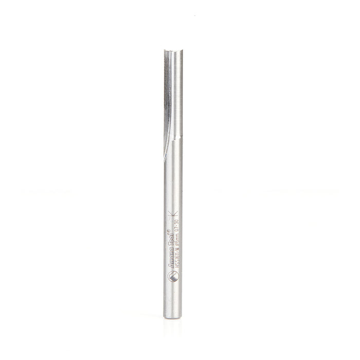 Amana Tool HSS1611-M HSS Straight V Flute Foam Cutting 6mm D x 25mm CH x 6mm SHK x 83mm Long Router Bit