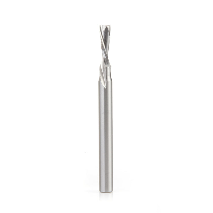 Amana Tool HSS1651 HSS Spiral Aluminum Cutting Double Flute Down-Cut 3/16 D x 5/8 CH x 1/4 SHK 2-7/8 Inch Long Router Bi