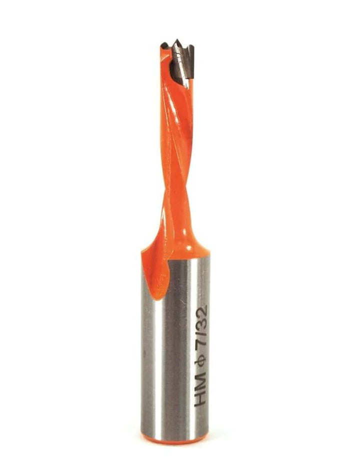 Whiteside DB21857LH Left Hand Brad Point Dowel Drill - 7/32" CD - official product photo