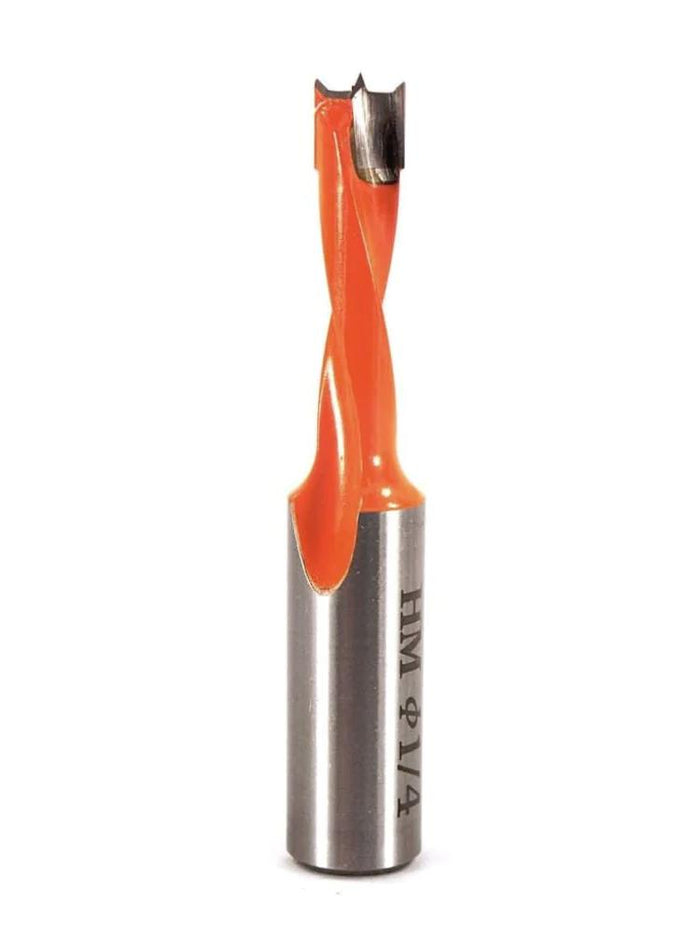 Whiteside DB25057LH Left Hand Brad Point Dowel Drill - 1/4" CD - official product photo