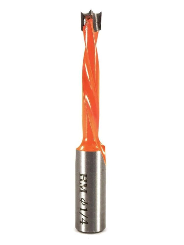 Whiteside DB25070LH Left Hand Brad Point Dowel Drill - 1/4" CD - official product photo