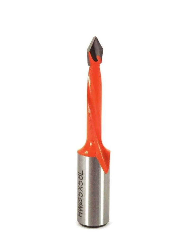 Whiteside DT557LH Left Hand V-Point Dowel Drill - official product photo