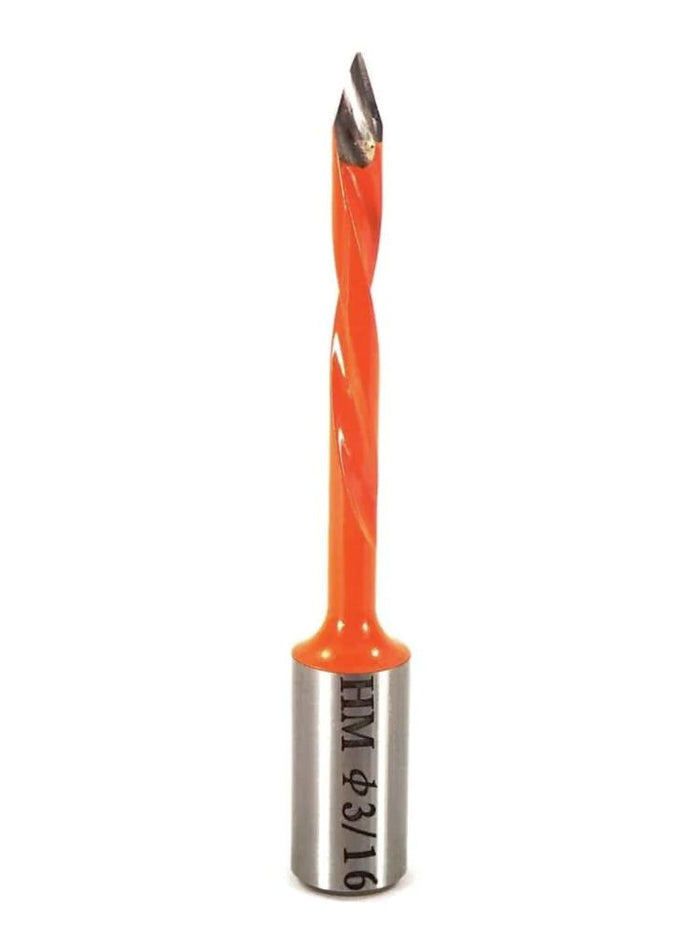 Whiteside DT18770LH Left Hand V-Point Dowel Drill - 3/16" CD - official product photo