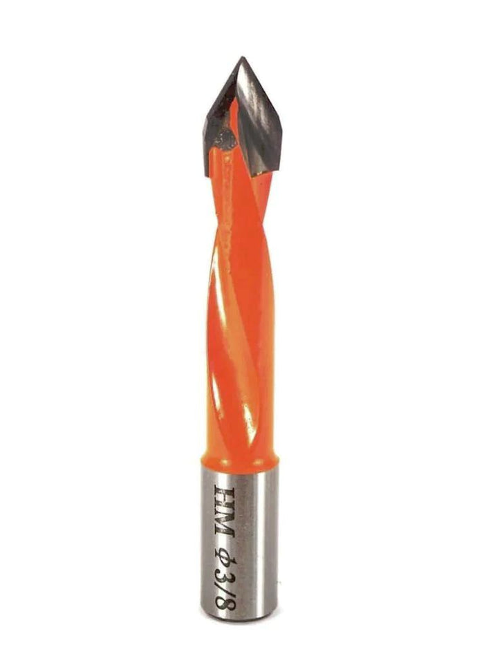 Whiteside DT37570LH Left Hand V-Point Dowel Drill - 3/8" CD - official product photo