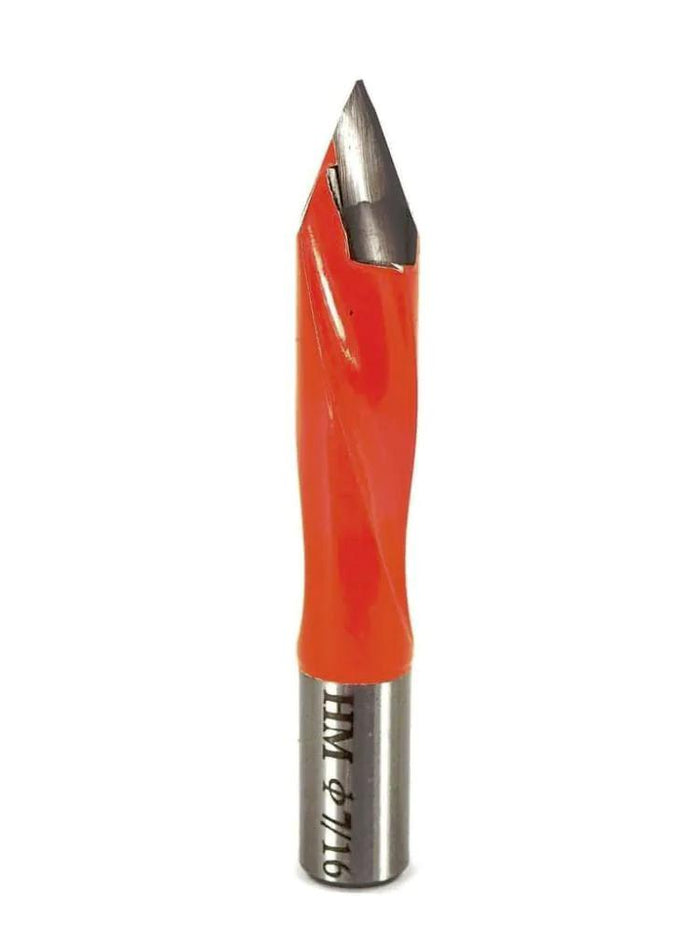 Whiteside DT43770LH Left Hand V-Point Dowel Drill - 7/16" CD - official product photo