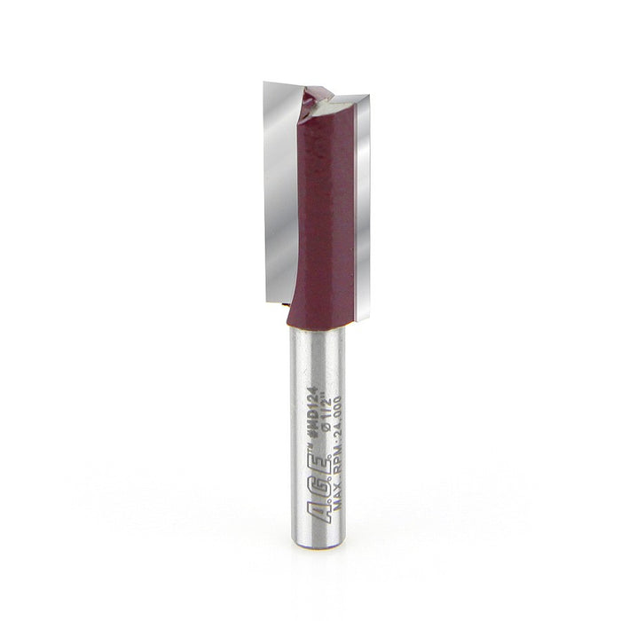 Amana Tool A.G.E.® MD124 2-Flute Router Bit - 1/2″ Dia, 1/4″ Shank