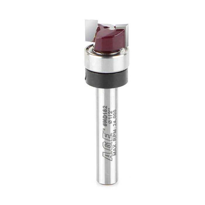 Amana Tool A.G.E.® MD182 Plunge Router Bit - 1/2″ Dia, 1/4″ Shank