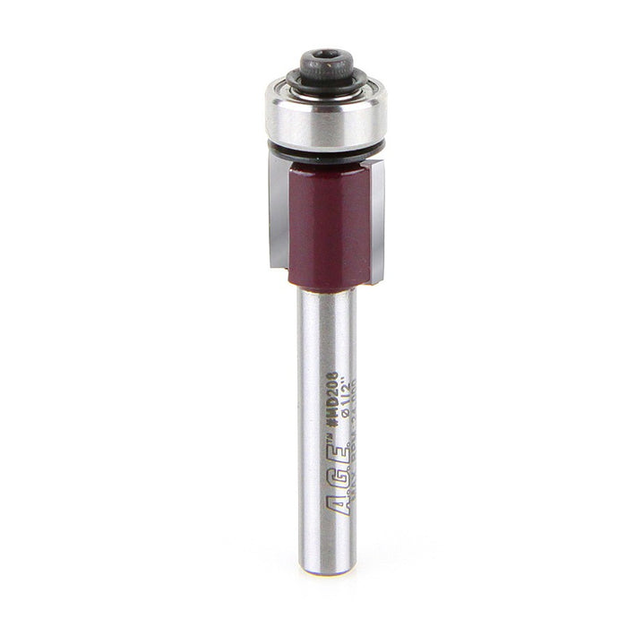 Amana Tool A.G.E.® MD208 Flush Trim Router Bit - 1/2″ Dia, 1/4″ Shank