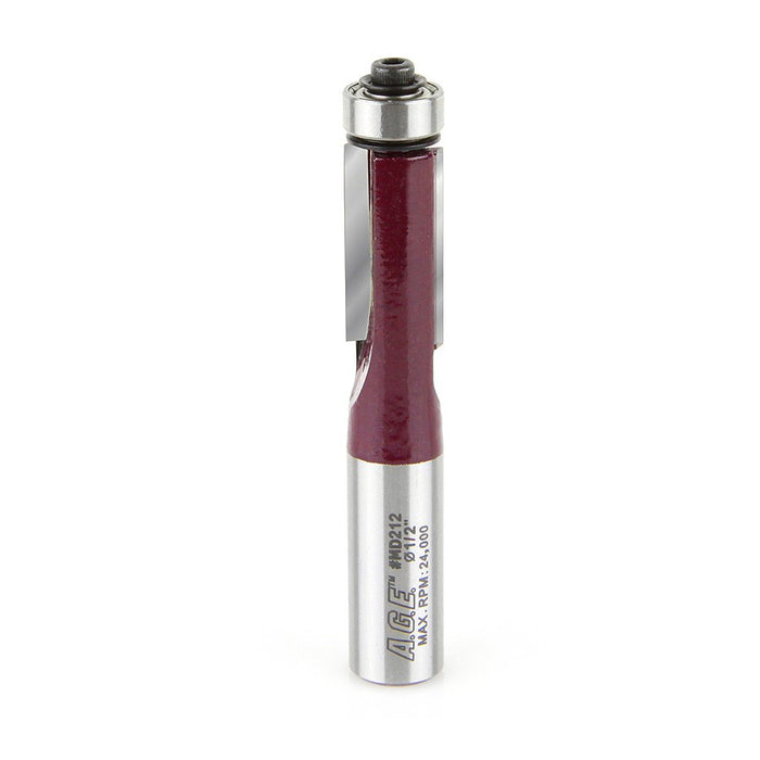 Amana Tool A.G.E.® MD212 Flush Trim Router Bit - 1/2″ Dia, 1/2″ Shank