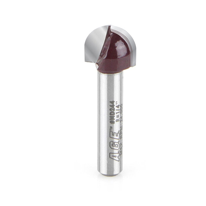 Amana Tool A.G.E.® MD244 Core Box Router Bit - 1/4″ Radius, 1/4″ Shank
