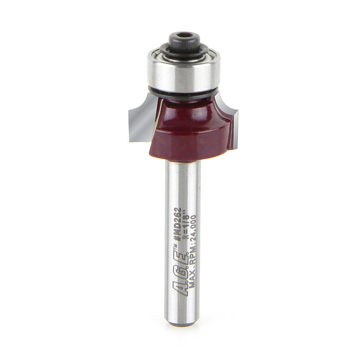 Amana Tool A.G.E.® MD262 Corner Round / Beading Router Bit - 1/8″ Radius