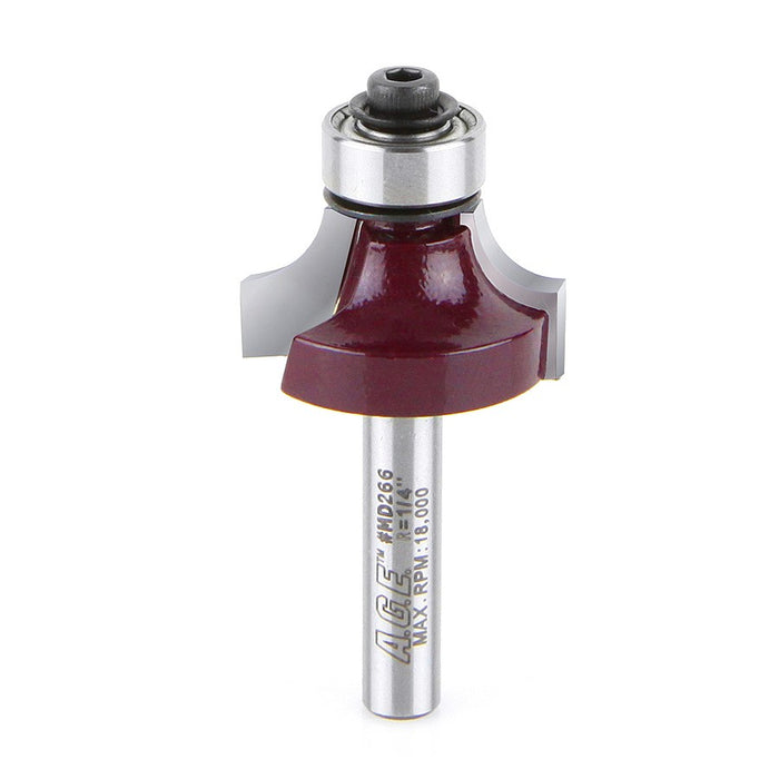 Amana Tool A.G.E.® MD266 Corner Round / Beading Router Bit - 1/4″ Radius