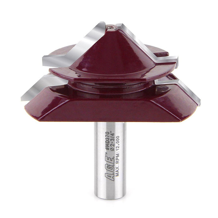 Amana Tool A.G.E.® MD370 Miter Router Bit - 45°, 1/2″ Shank