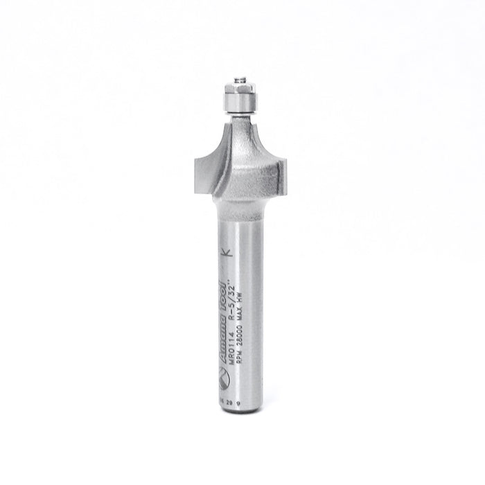 Amana Tool MR0114 Miniature 5/32 R Corner Rounding with 3/16 D Ball Bearing x 1/2 D x 3/8 CH x 1/4 Inch SHK Carbide Tipp