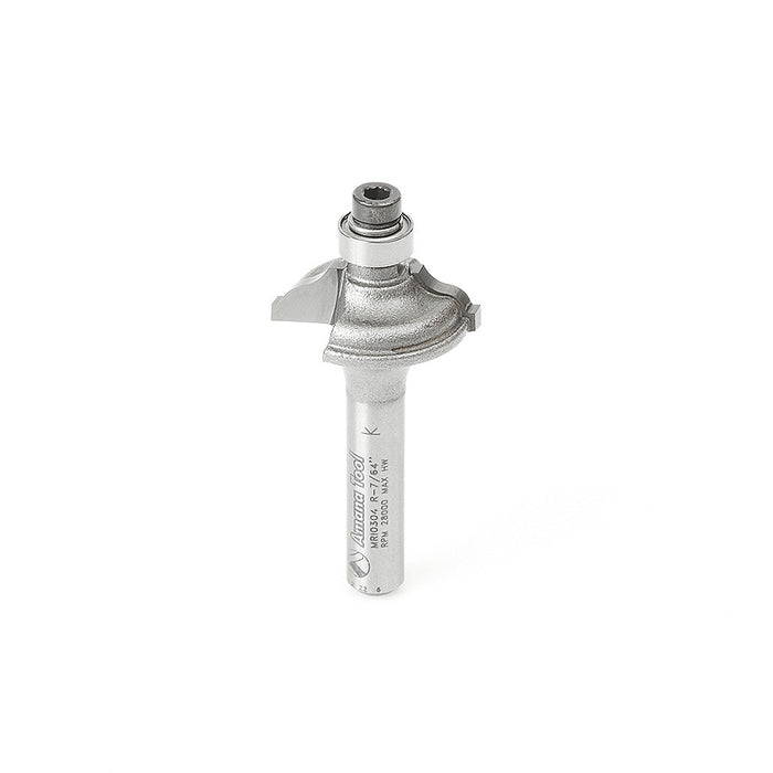 Amana Tool MRI0304 Carbide Tipped Miniature Ogee Fillet 1/8 R x 7/8 D x 5/16 CH x 1/4 Inch SHK Router Bit