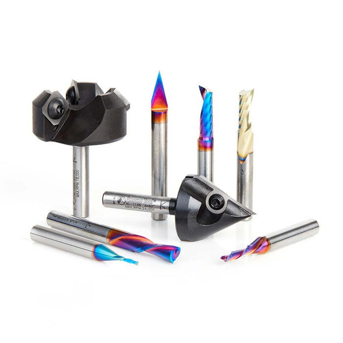 Amana Tool AMS-261 8Pc CNC Advanced Master Set - CNC Router Store