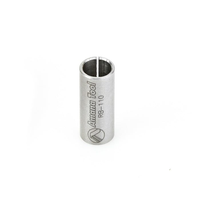 Amana Tool RB-110 High Precision Steel Router Collet Reducer 10mm Overall D x 8mm Inner D x 1 Inch Long