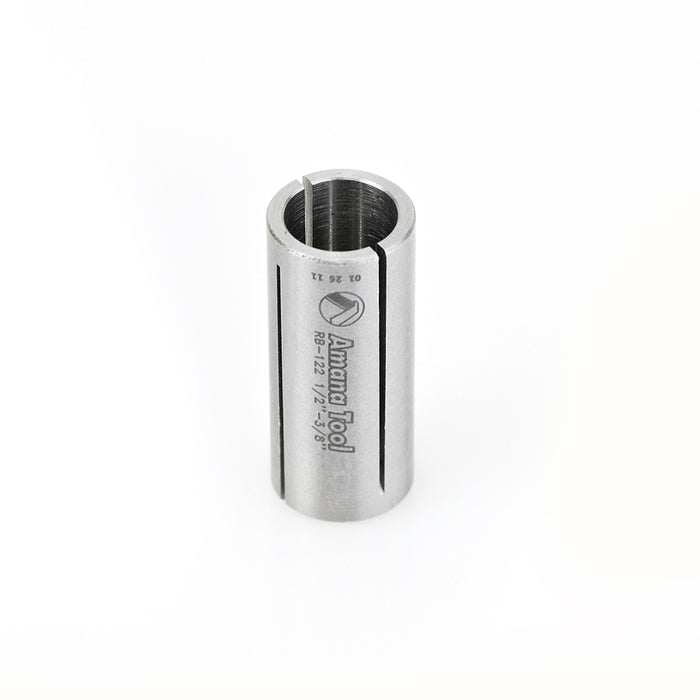 Amana Tool RB-122 High Precision Steel Router Collet Reducer 1/2 Overall D x 3/8 Inner D x 1-3/16 Inch Long