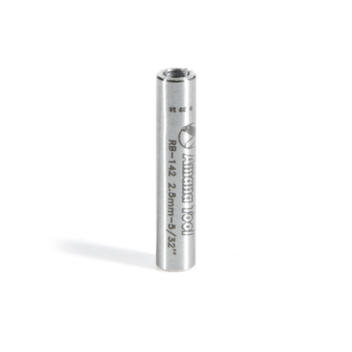 Amana Tool RB-142 High Precision Steel Router Collet Reducer 4mm Overall D x 2.5mm Inner D x 20mm Long