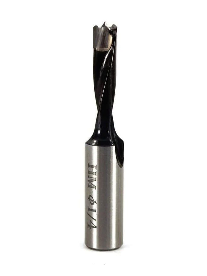 Whiteside DB25057 Right Hand Brad Point Dowel Drill - 1/4" CD - official product photo