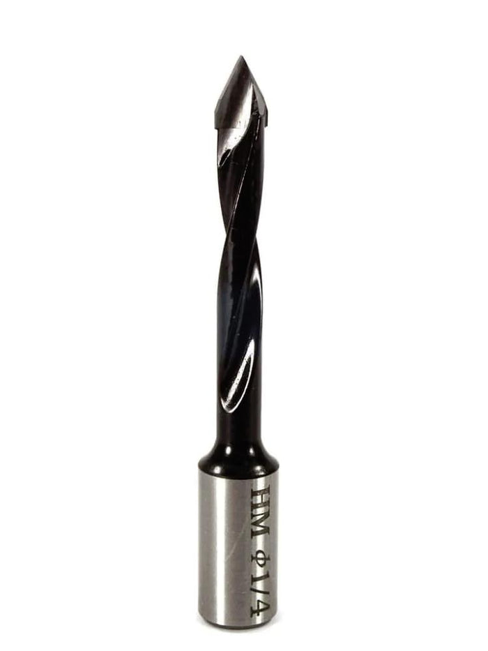 Whiteside DT25070 Right Hand V-Point Dowel Drill - 1/4" CD - official product photo