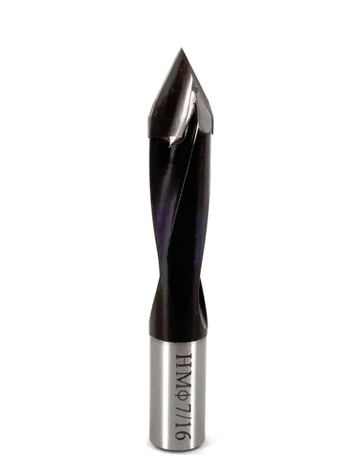 Whiteside DT43770 Right Hand V-Point Dowel Drill - 7/16" CD - official product photo