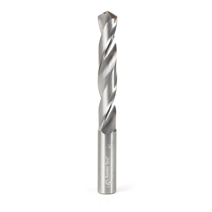 Amana Tool SCFD-124 Solid Sub Micrograin Carbide 4 Facet Point 118 Deg x 1/2 D x 3 Cut Length x 1/2 SHK x 4-3/4 Inch Lon