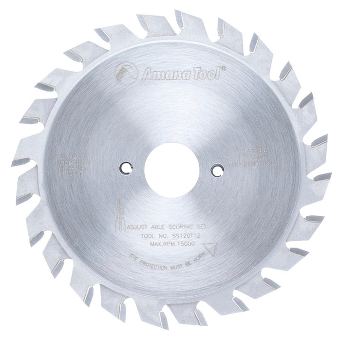 Amana Tool SS120T12 Scoring Saw Blade - 120mm x 24T - official product photo